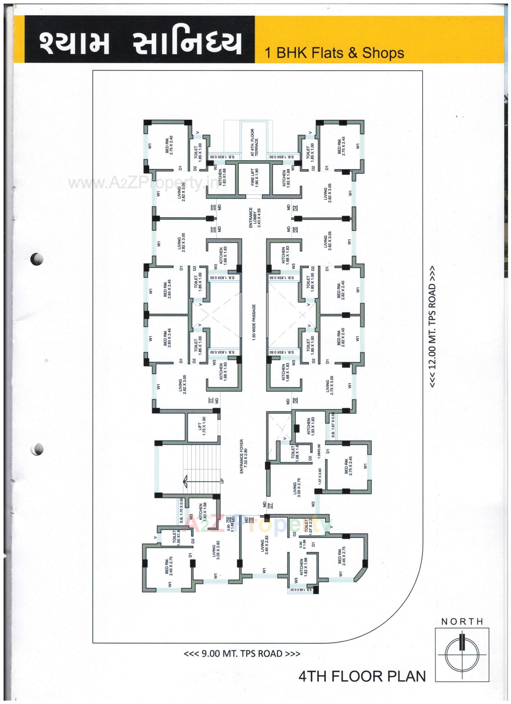 Layout of real estate project Shyam Sanidhya located at Rajkot, Rajkot, Gujarat