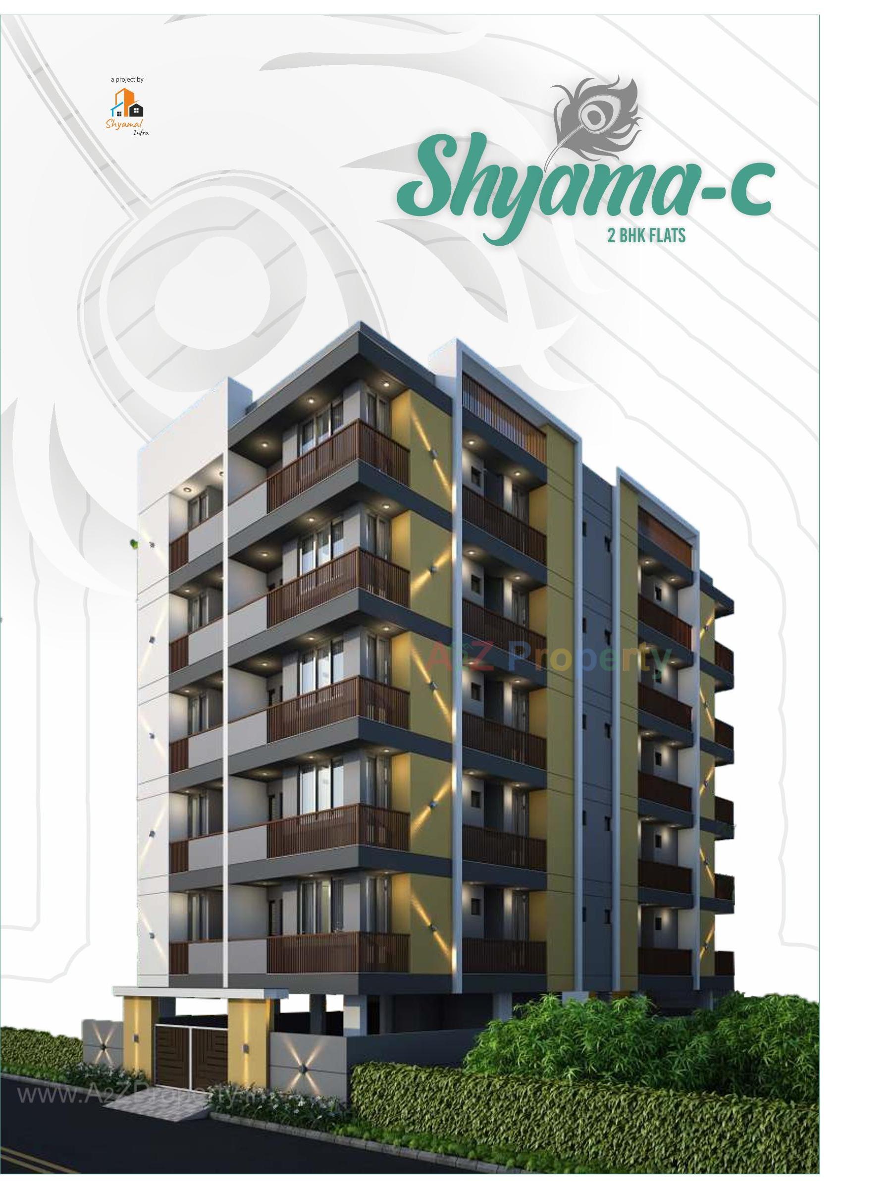 3D Elevation of real estate project Shyama located at Ghanteshvar, Rajkot, Gujarat