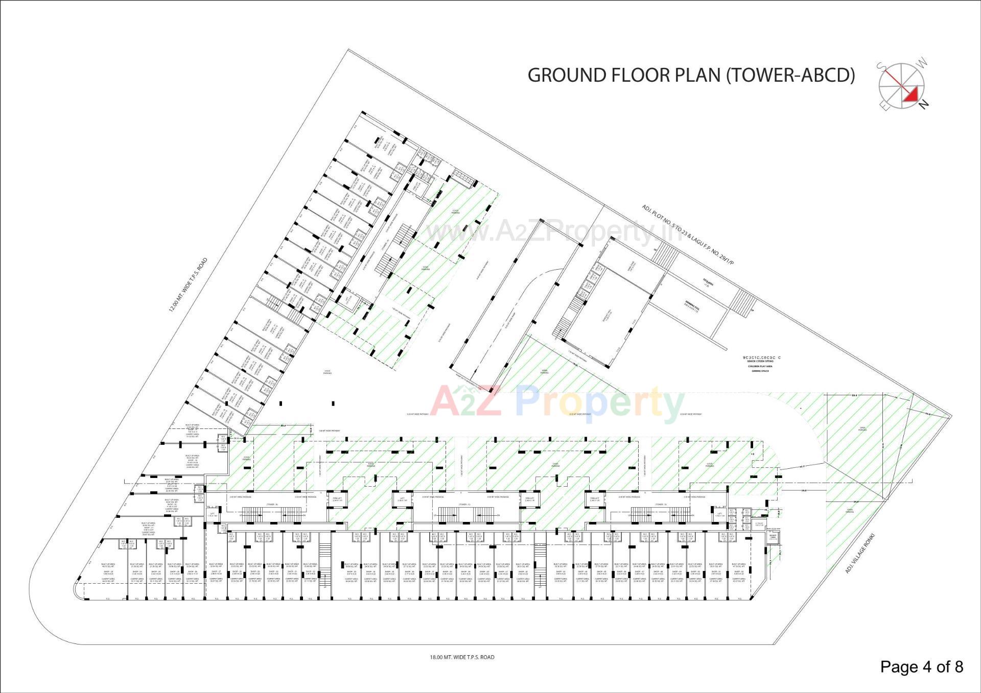 Layout of real estate project Shyama Greens located at Rajkot, Rajkot, Gujarat