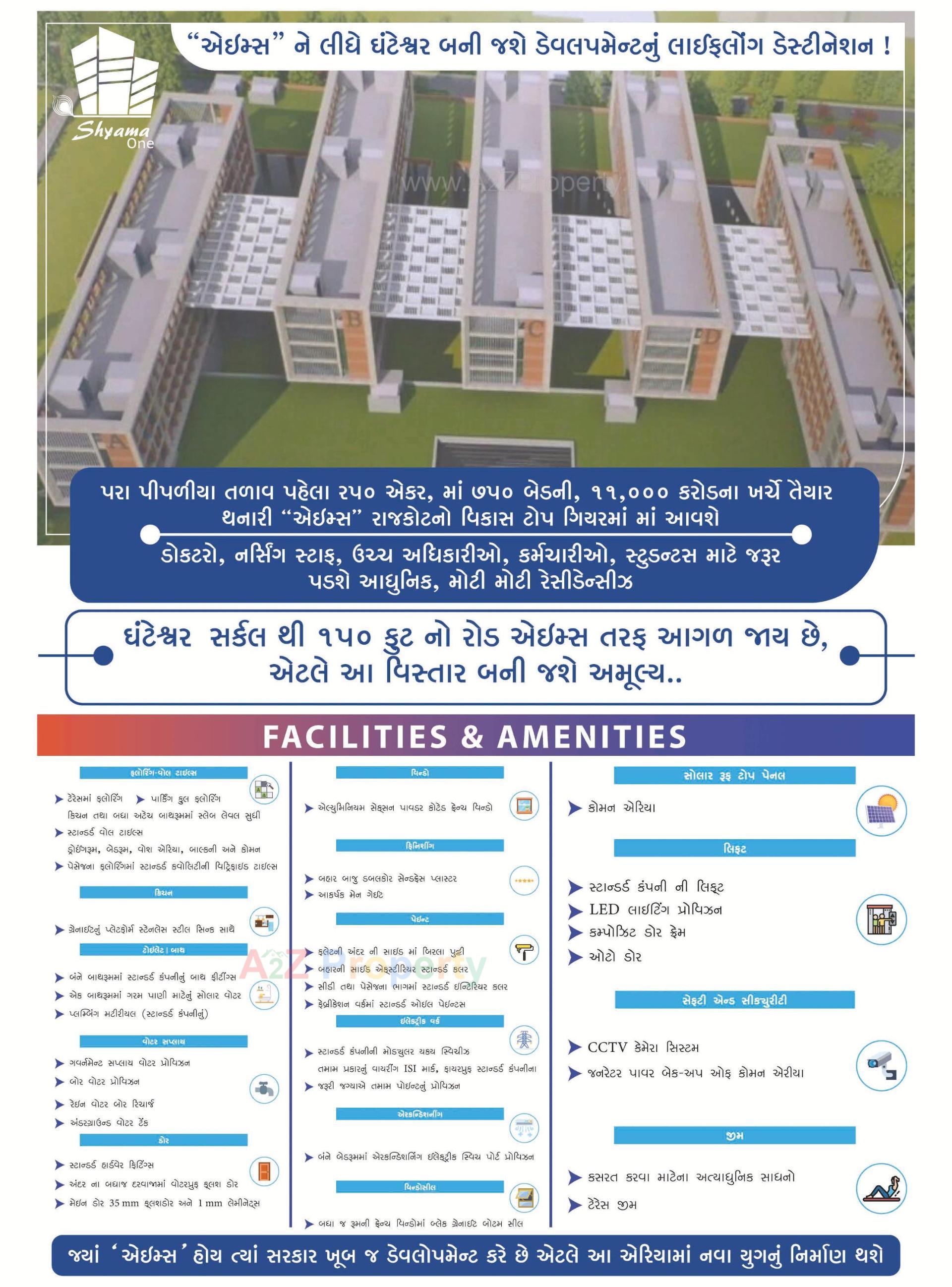  of real estate project Shyama One located at Ghanteshwar, Rajkot, Gujarat