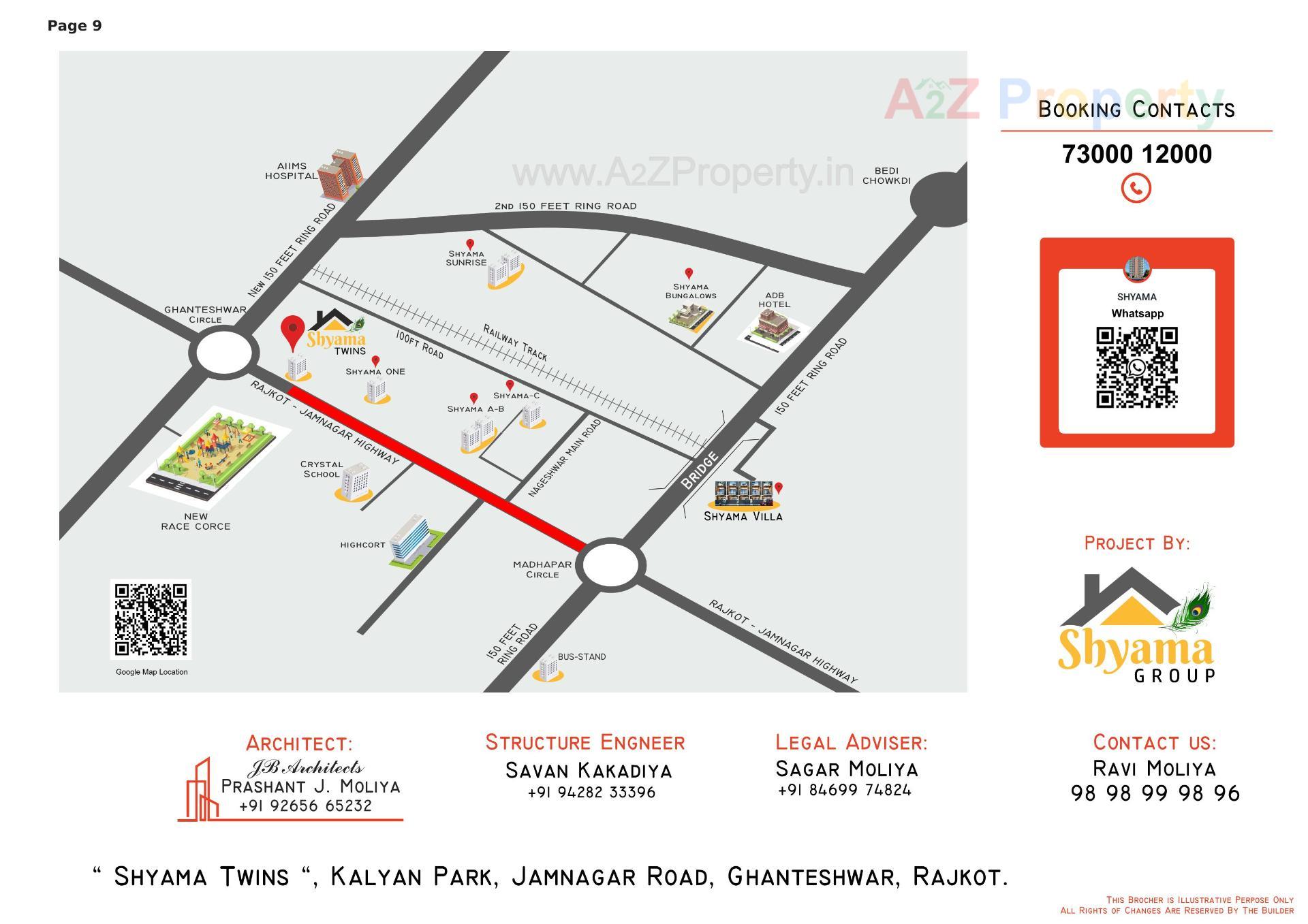  of real estate project Shyama Twins located at Ghanteshwar, Rajkot, Gujarat