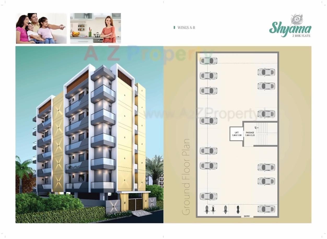 Layout of real estate project Shyama located at Ghanteshwar, Rajkot, Gujarat