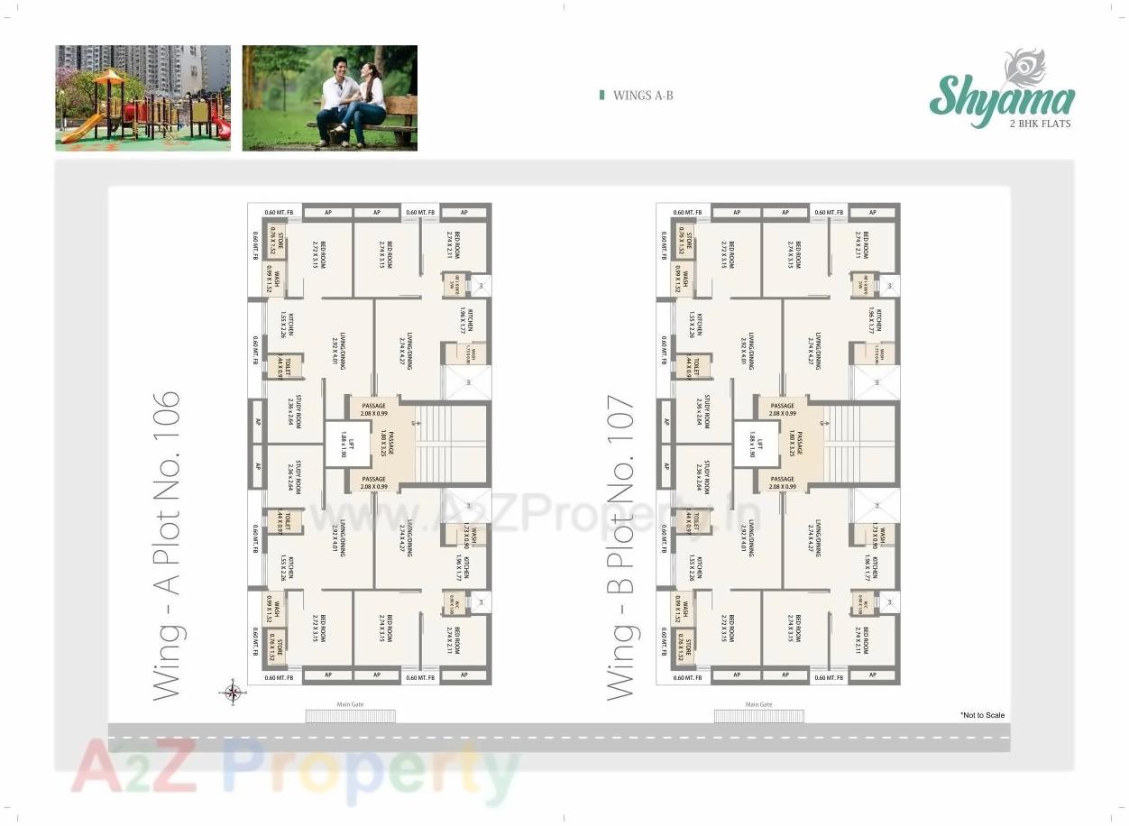 Layout of real estate project Shyama located at Ghanteshwar, Rajkot, Gujarat