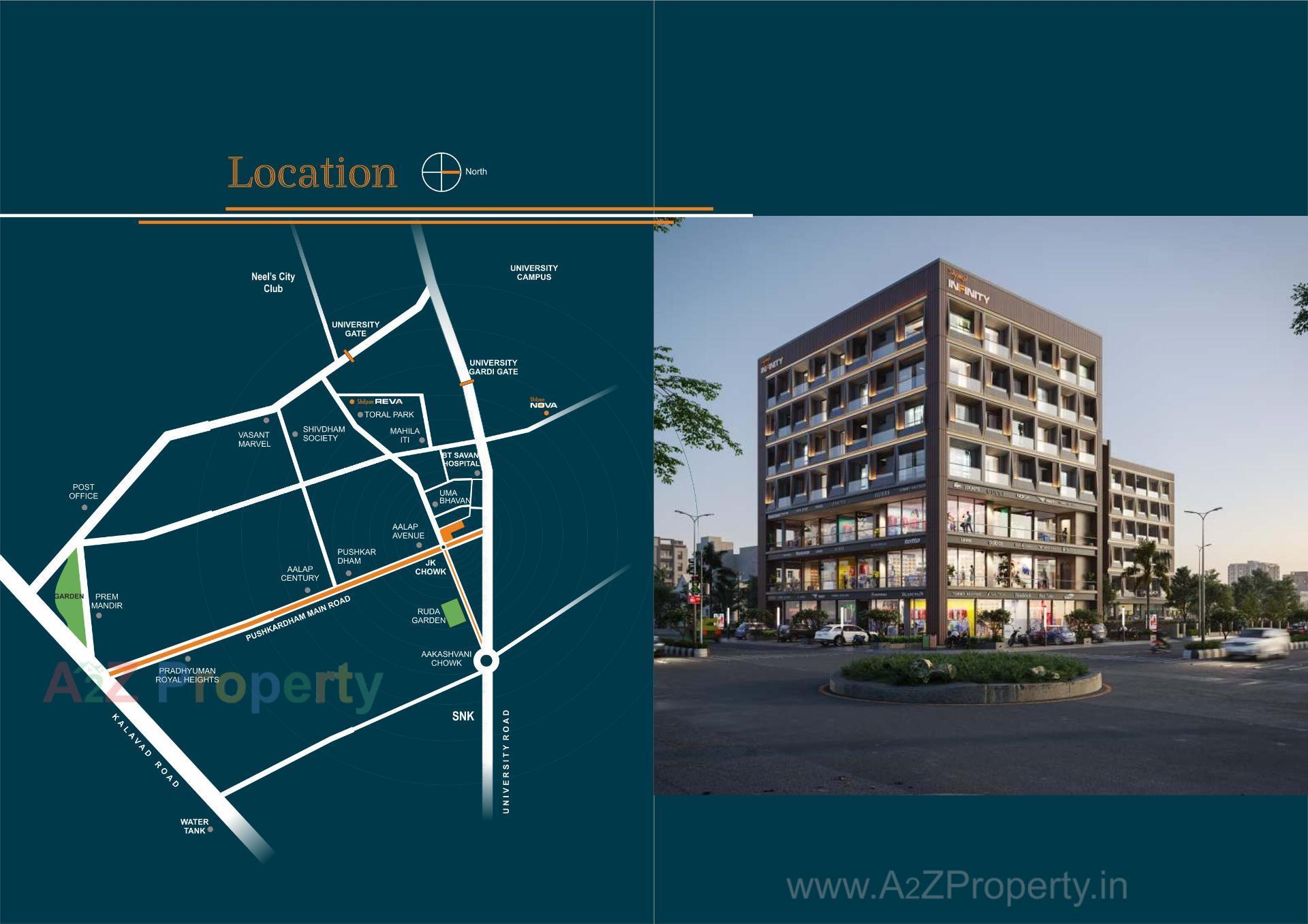  of real estate project Shyamal Infinity located at Raiya, Rajkot, Gujarat