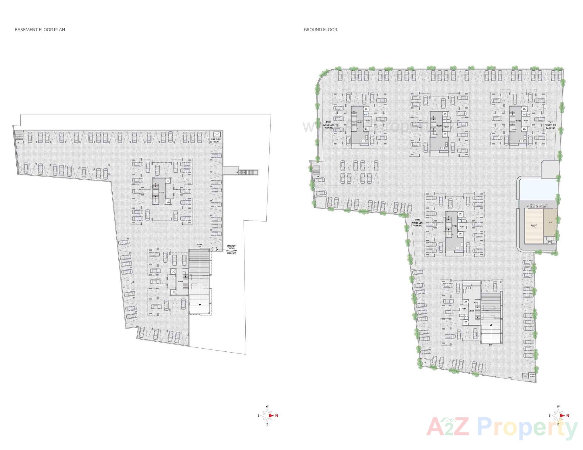 Layout of real estate project Shyamal Satva located at Mavdi, Rajkot, Gujarat
