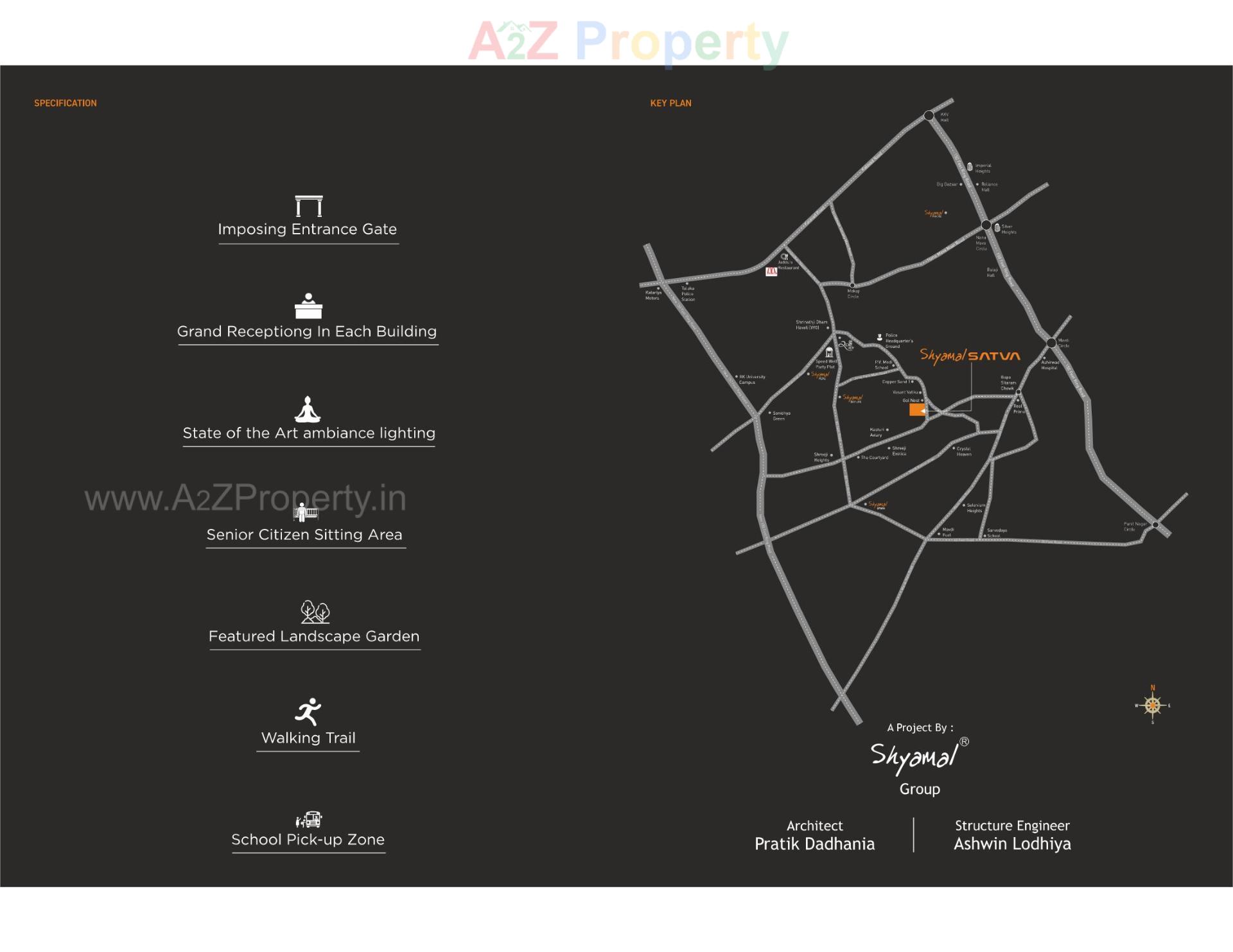  of real estate project Shyamal Satva located at Mavdi, Rajkot, Gujarat