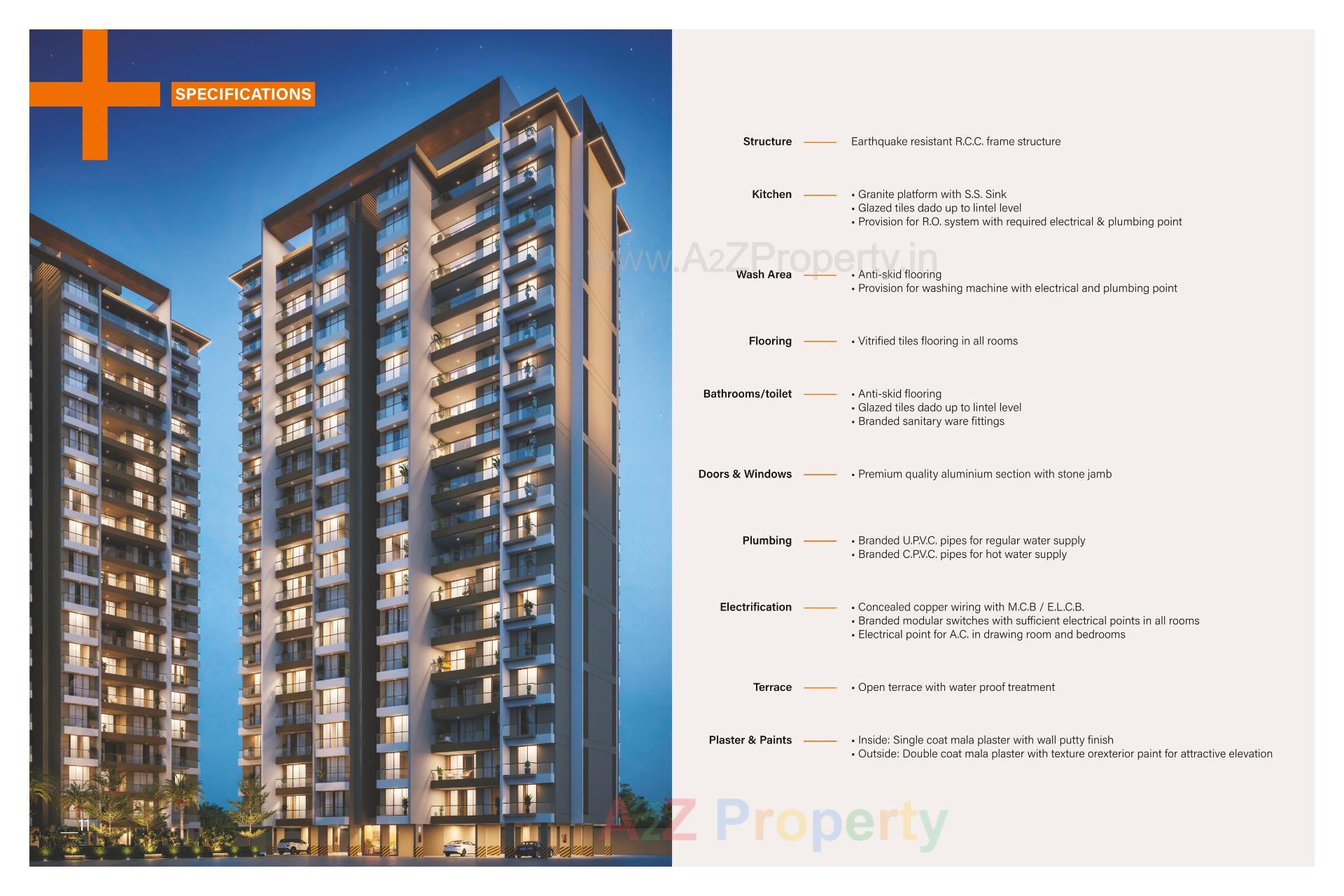  of real estate project Shyamal Shashwat located at Motamava, Rajkot, Gujarat