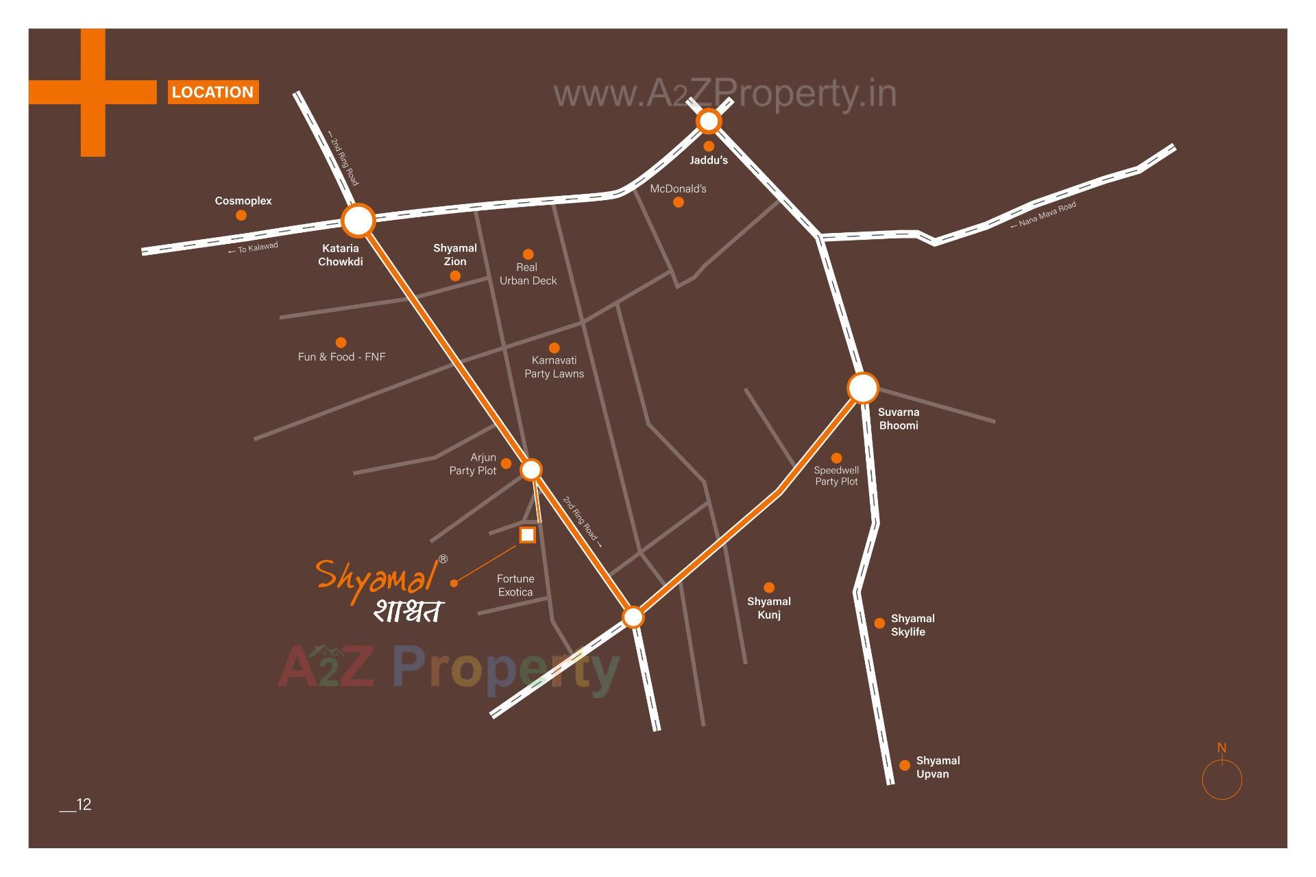  of real estate project Shyamal Shashwat located at Motamava, Rajkot, Gujarat