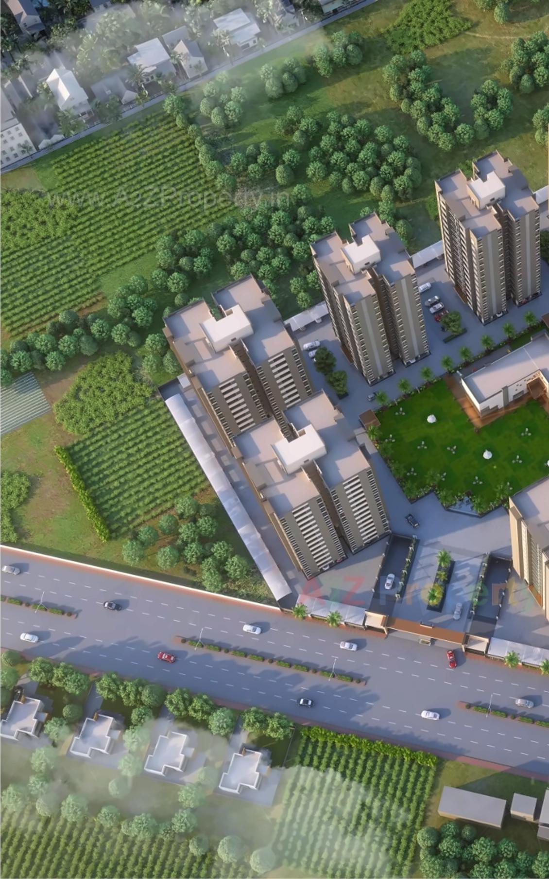 3D Elevation of real estate project Shyamal Upavan located at Mavdi, Rajkot, Gujarat