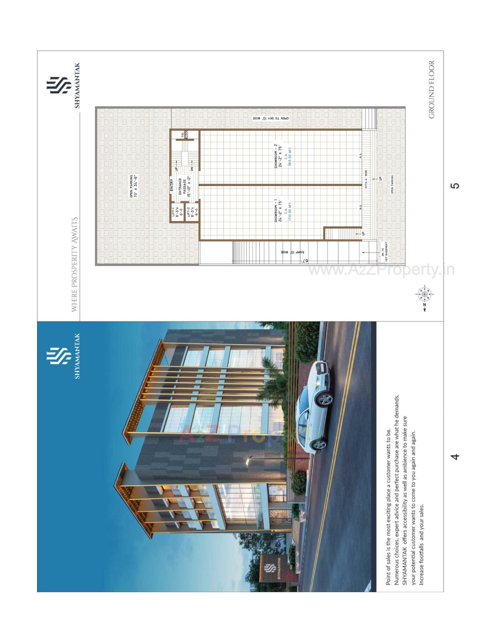Layout of real estate project Shyamantak located at Rajkot, Rajkot, Gujarat