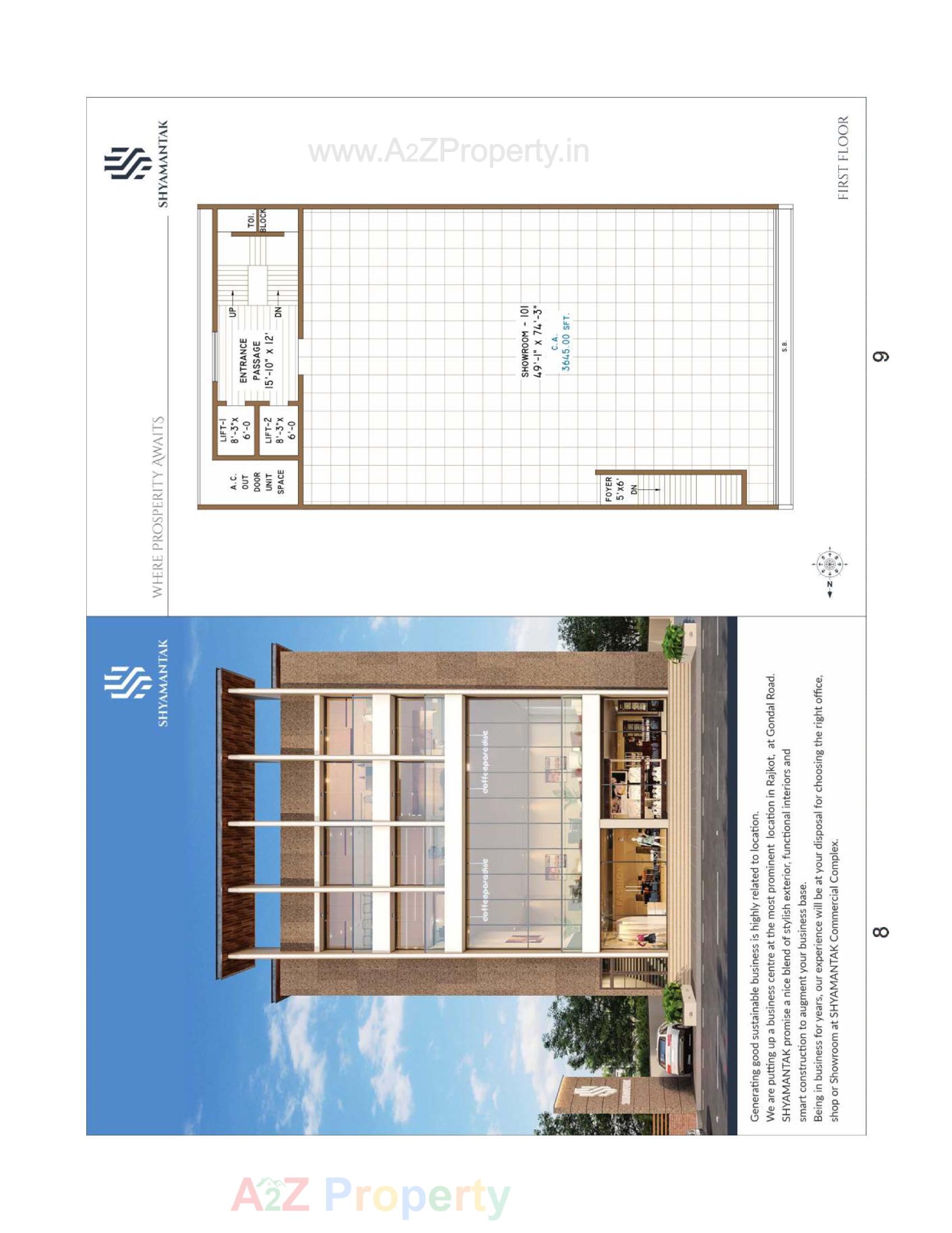 Layout of real estate project Shyamantak located at Rajkot, Rajkot, Gujarat