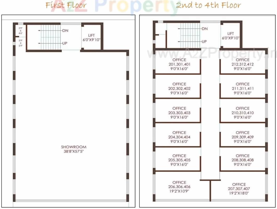 Layout of real estate project Shyamprabhu located at Raiya, Rajkot, Gujarat