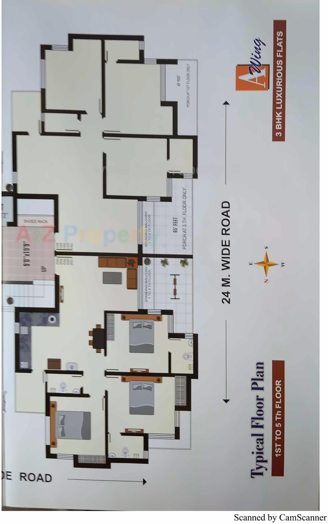 Layout of real estate project Siddharth Platinium located at Ghanteshwar, Rajkot, Gujarat