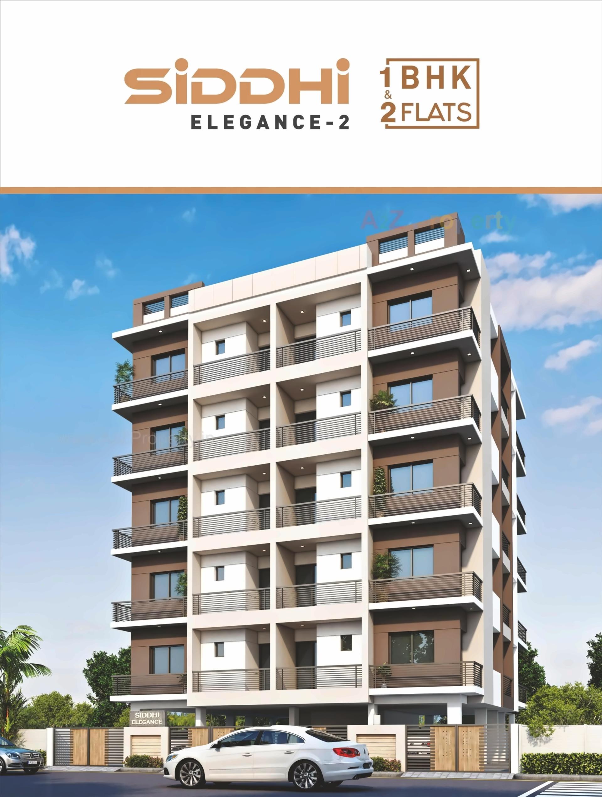 3D Elevation of real estate project Siddhi Elegance located at Rajkot, Rajkot, Gujarat