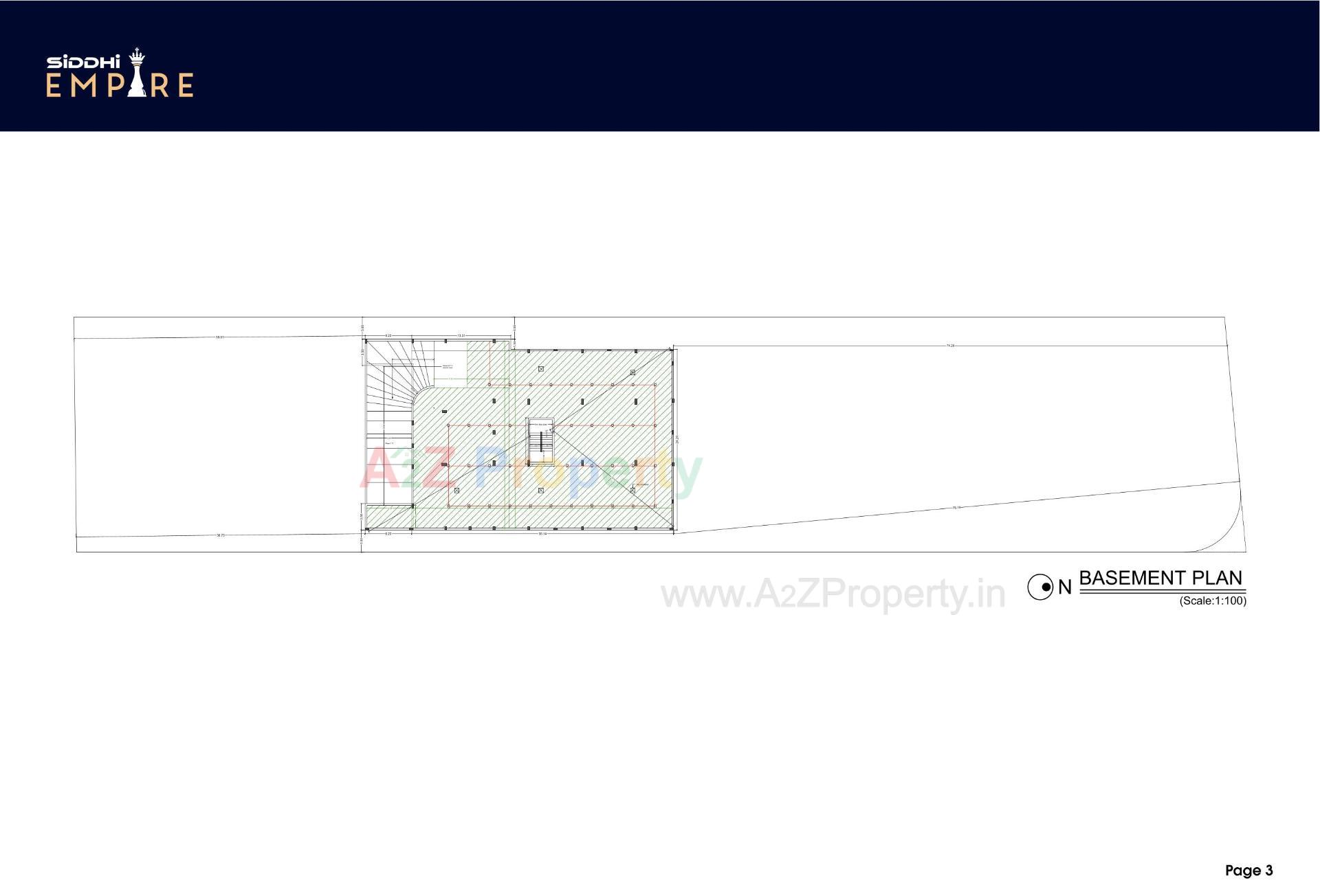 Layout of real estate project Siddhi Empire located at Mavdi, Rajkot, Gujarat