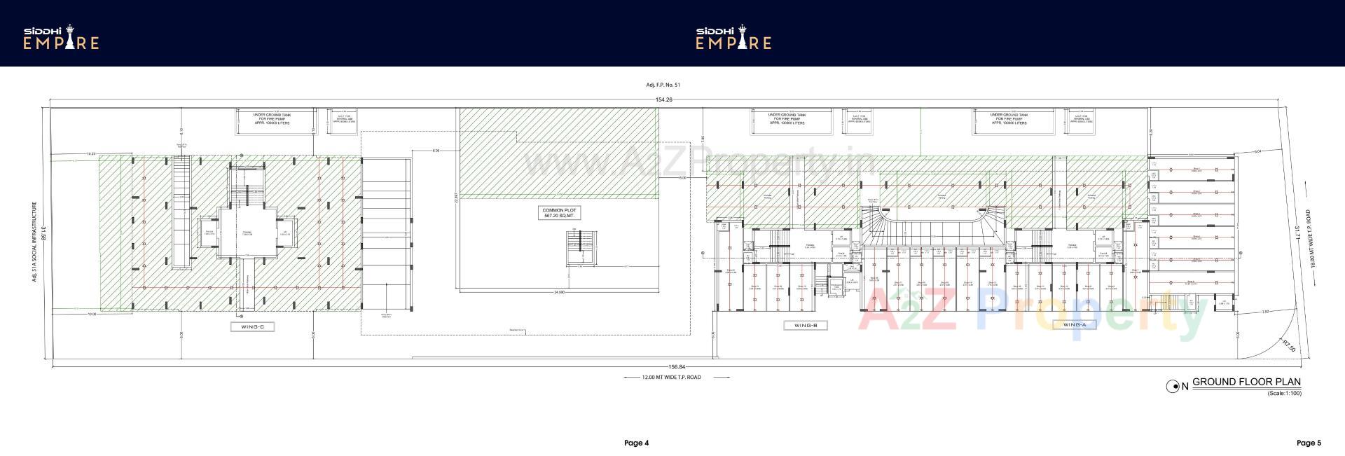 Layout of real estate project Siddhi Empire located at Mavdi, Rajkot, Gujarat