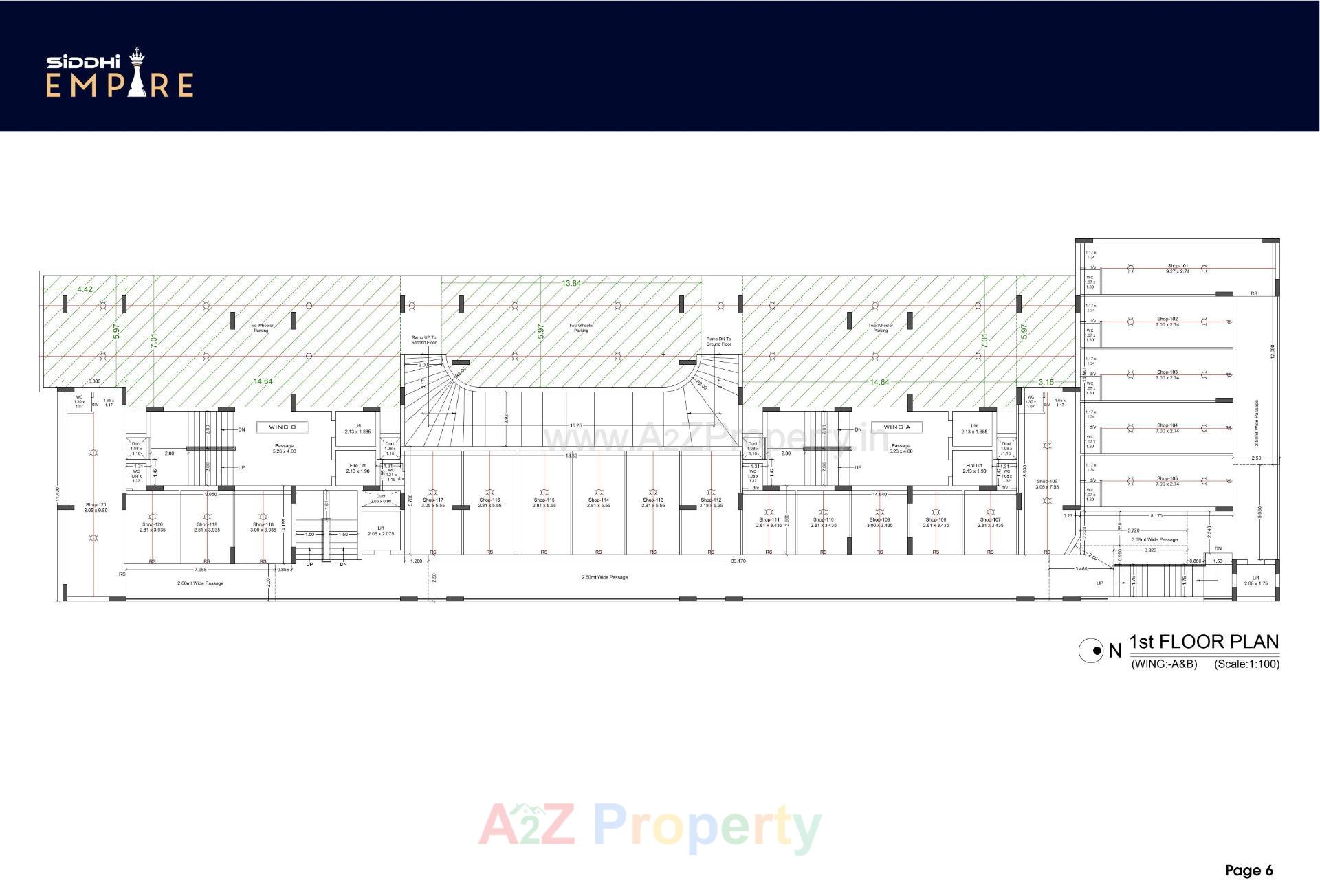 Layout of real estate project Siddhi Empire located at Mavdi, Rajkot, Gujarat