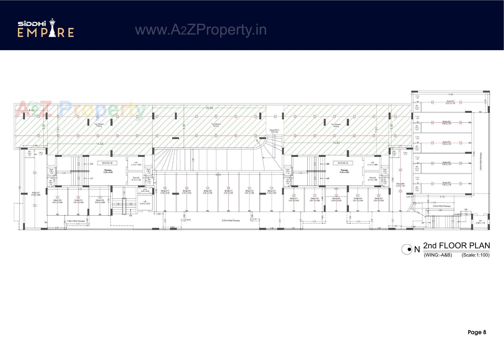 Layout of real estate project Siddhi Empire located at Mavdi, Rajkot, Gujarat