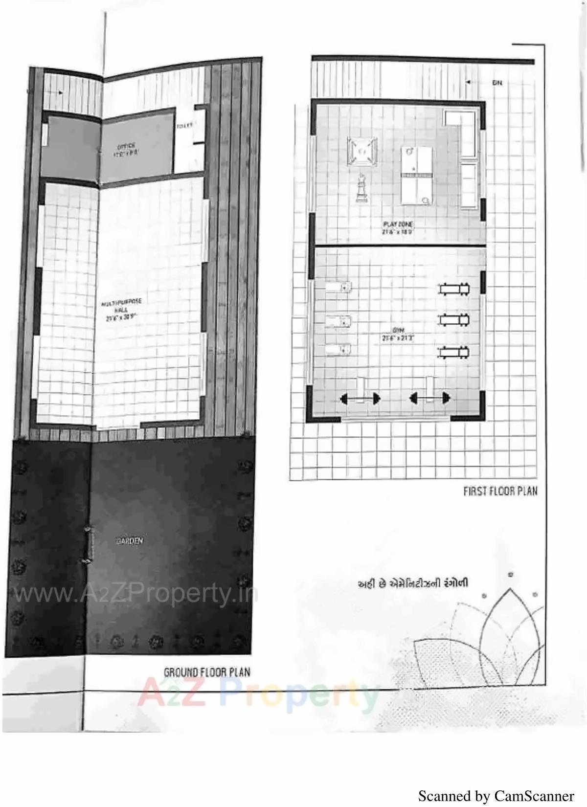 Layout of real estate project Siddhi Heights located at Mavdi, Rajkot, Gujarat