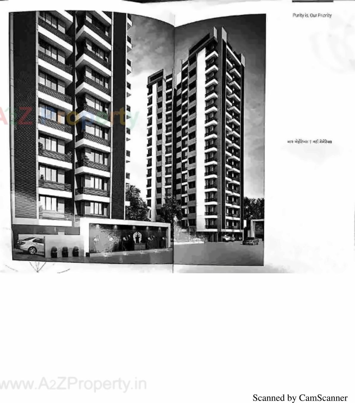 3D Elevation of real estate project Siddhi Heights located at Mavdi, Rajkot, Gujarat