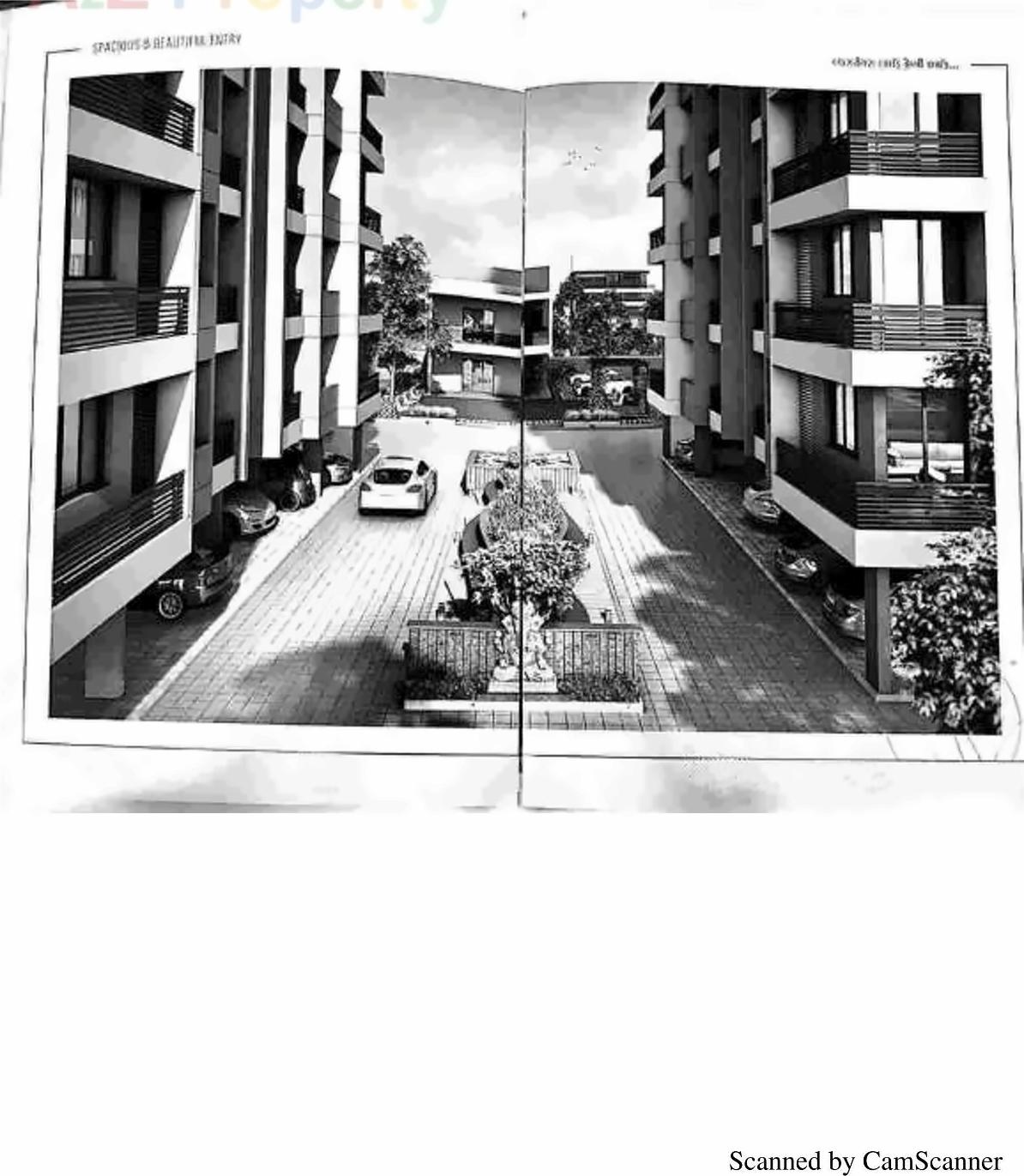 3D Elevation of real estate project Siddhi Heights located at Mavdi, Rajkot, Gujarat