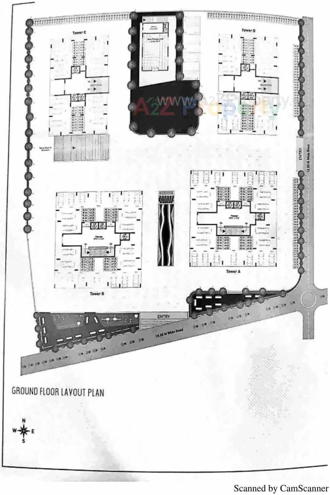 Layout of real estate project Siddhi Heights located at Mavdi, Rajkot, Gujarat
