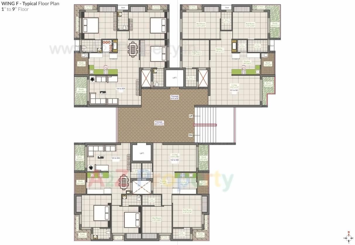 Layout of real estate project Siddhi Heritage located at Mavdi, Rajkot, Gujarat