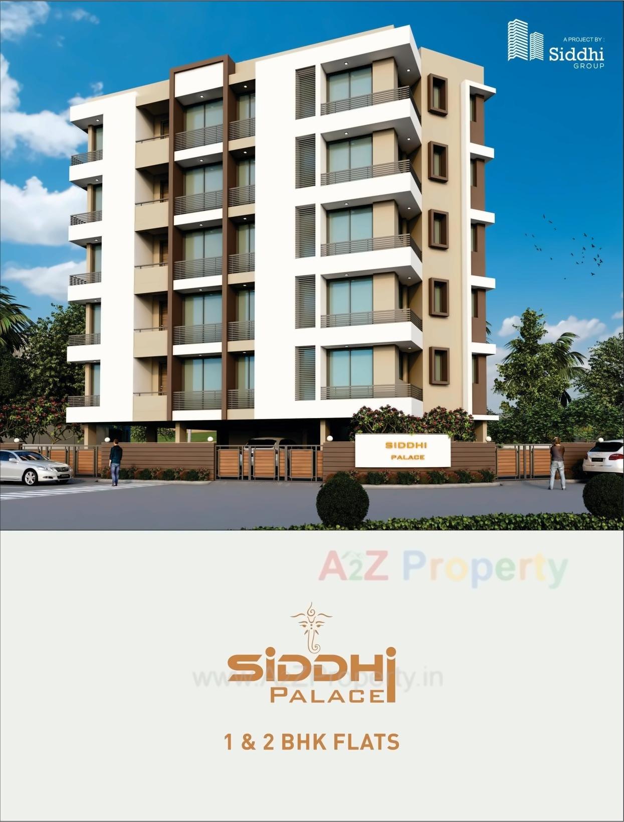 3D Elevation of real estate project Siddhi Palace located at Mavdi, Rajkot, Gujarat
