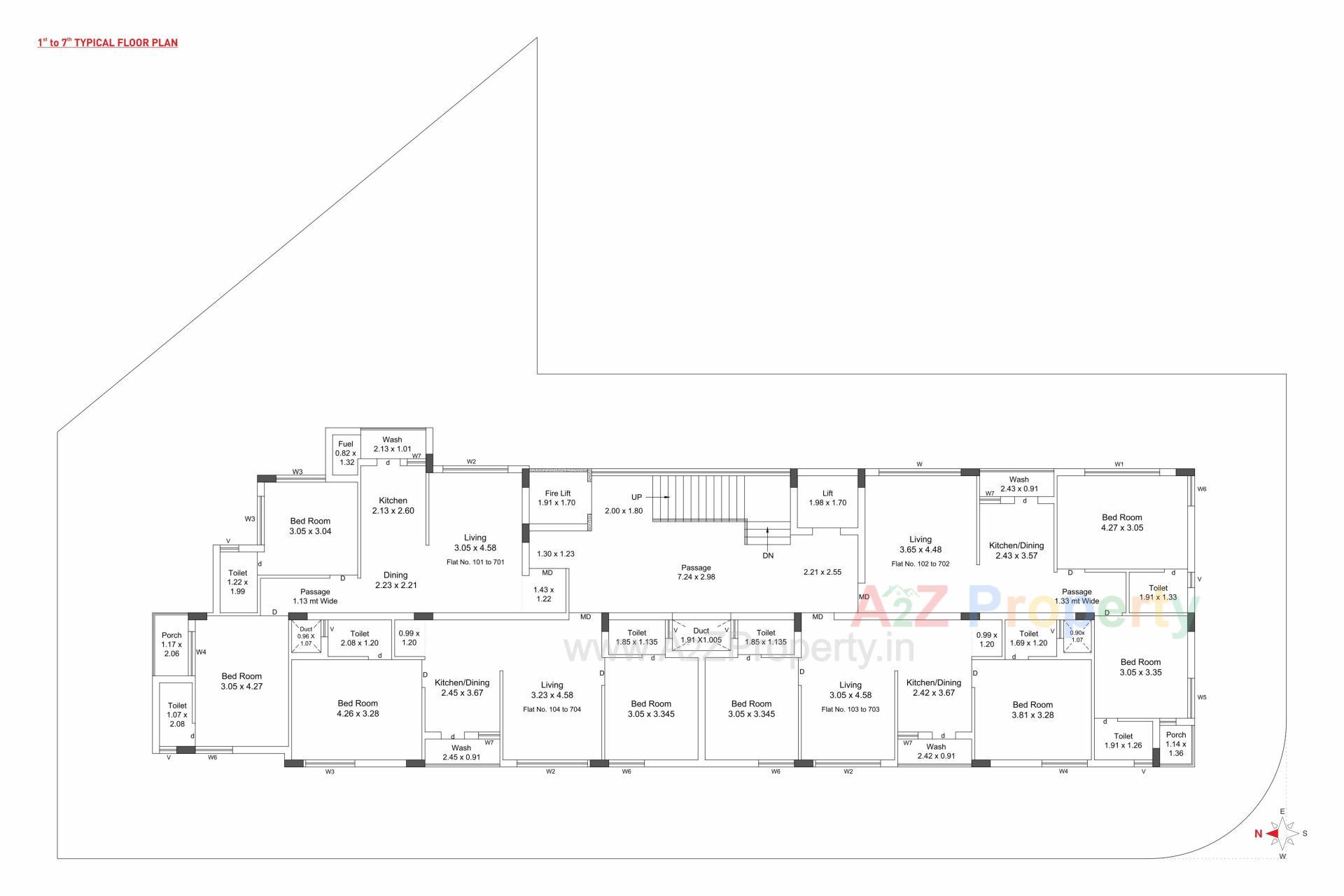 Layout of real estate project Siddhi Prime located at Motamava, Rajkot, Gujarat