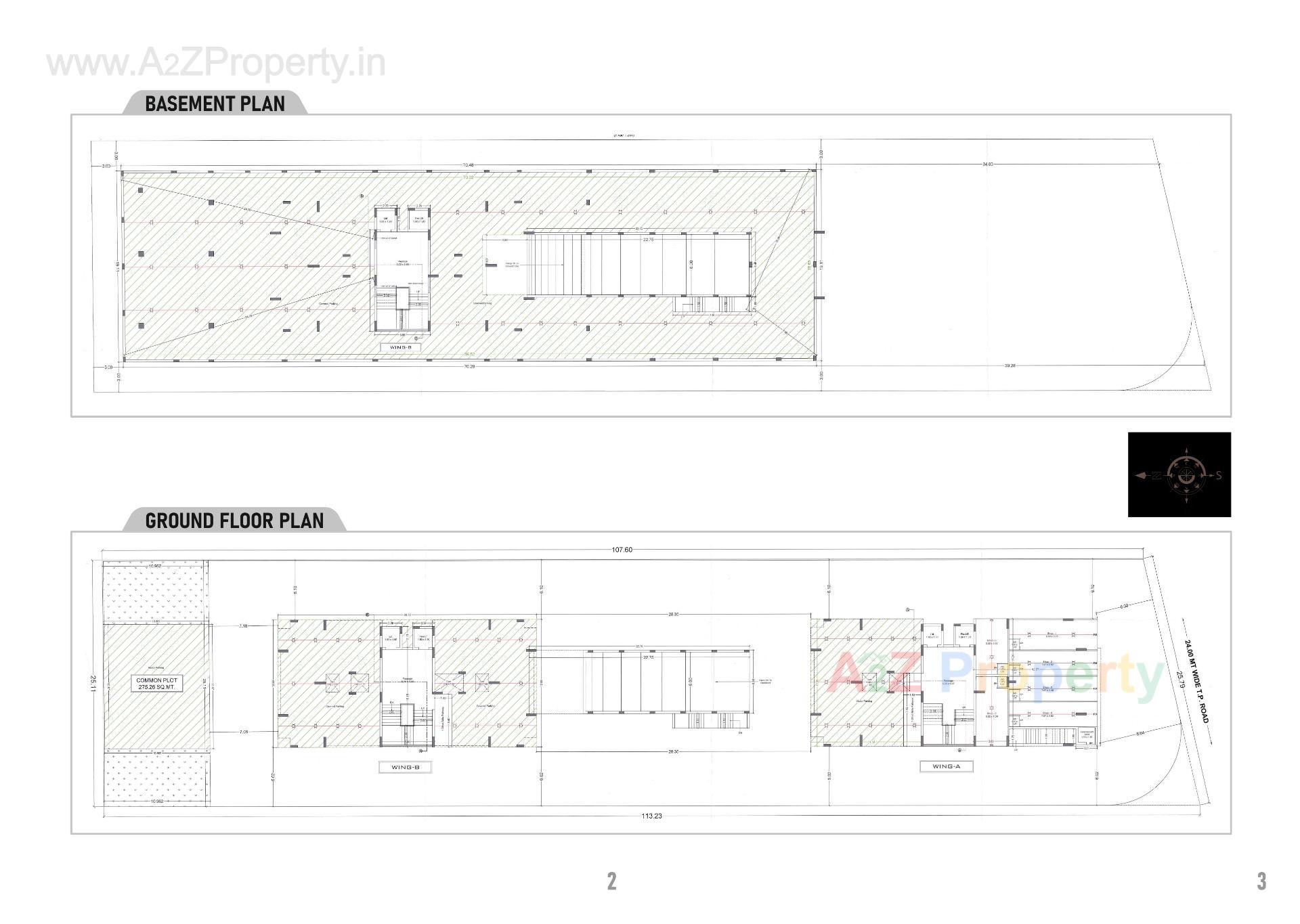 Layout of real estate project Siddhi Sapphire located at Mavdi , Rajkot, Gujarat