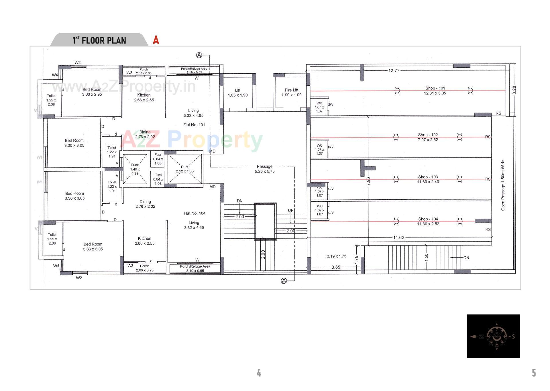Layout of real estate project Siddhi Sapphire located at Mavdi , Rajkot, Gujarat