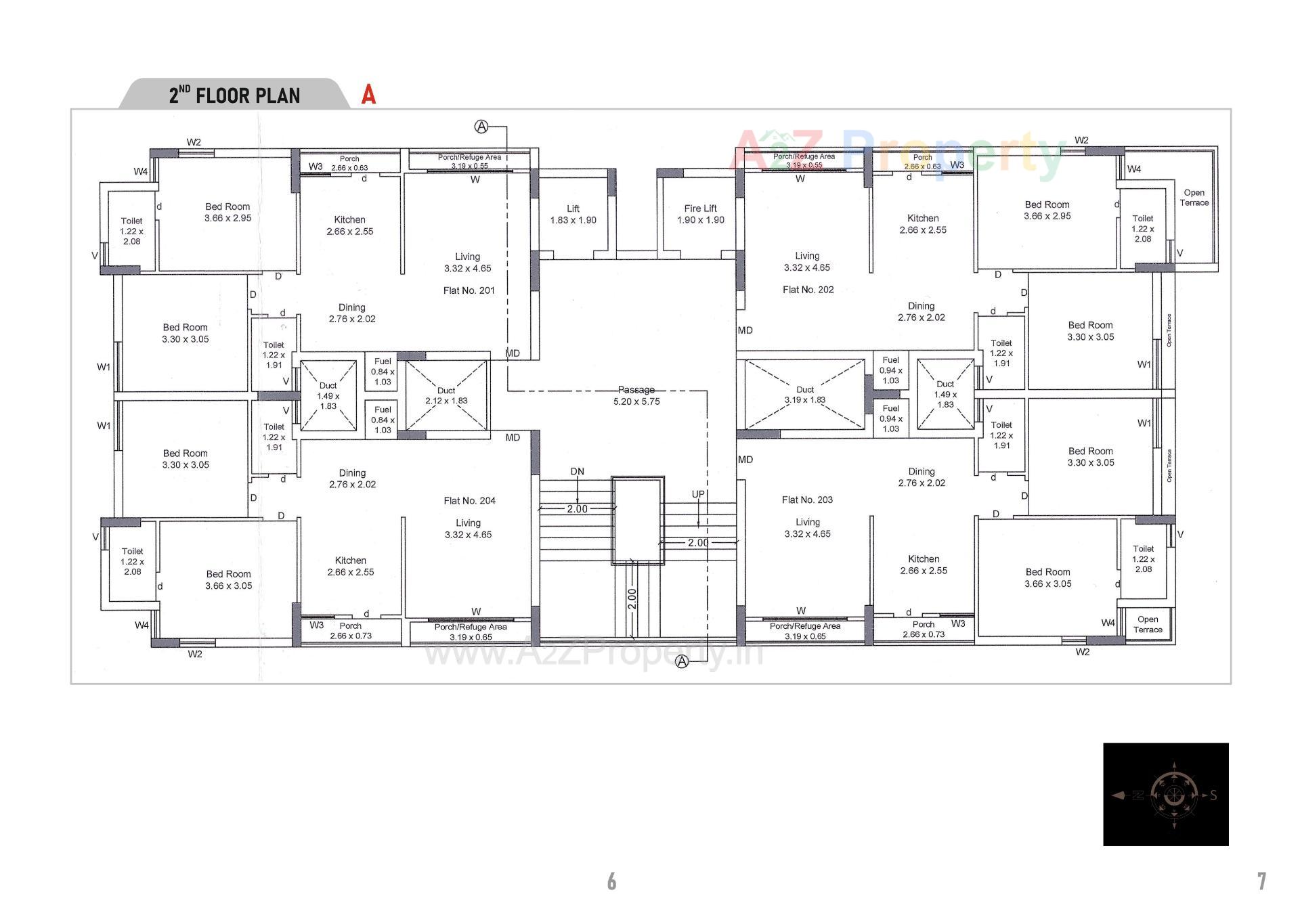 Layout of real estate project Siddhi Sapphire located at Mavdi , Rajkot, Gujarat