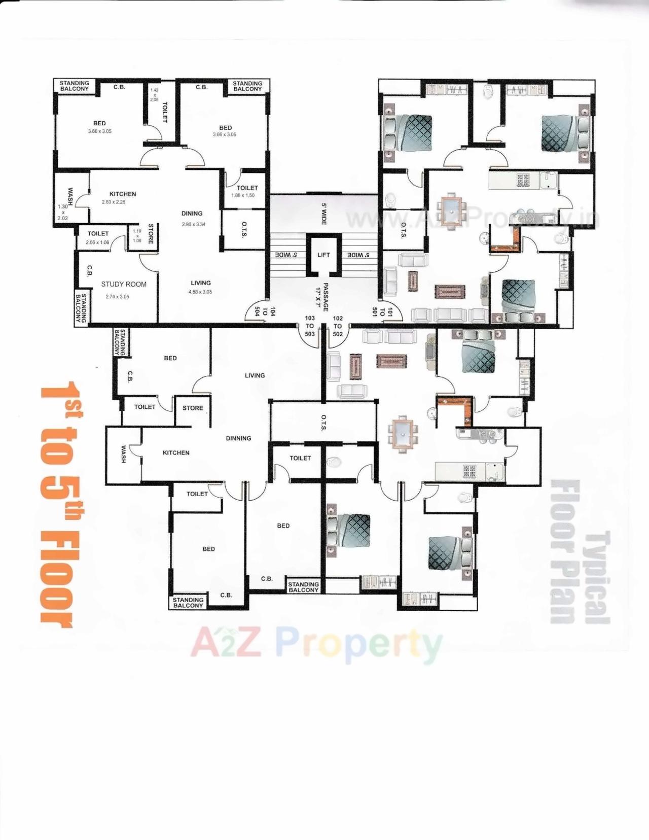 Layout of real estate project Siddhi Vinayak located at Mavdi, Rajkot, Gujarat