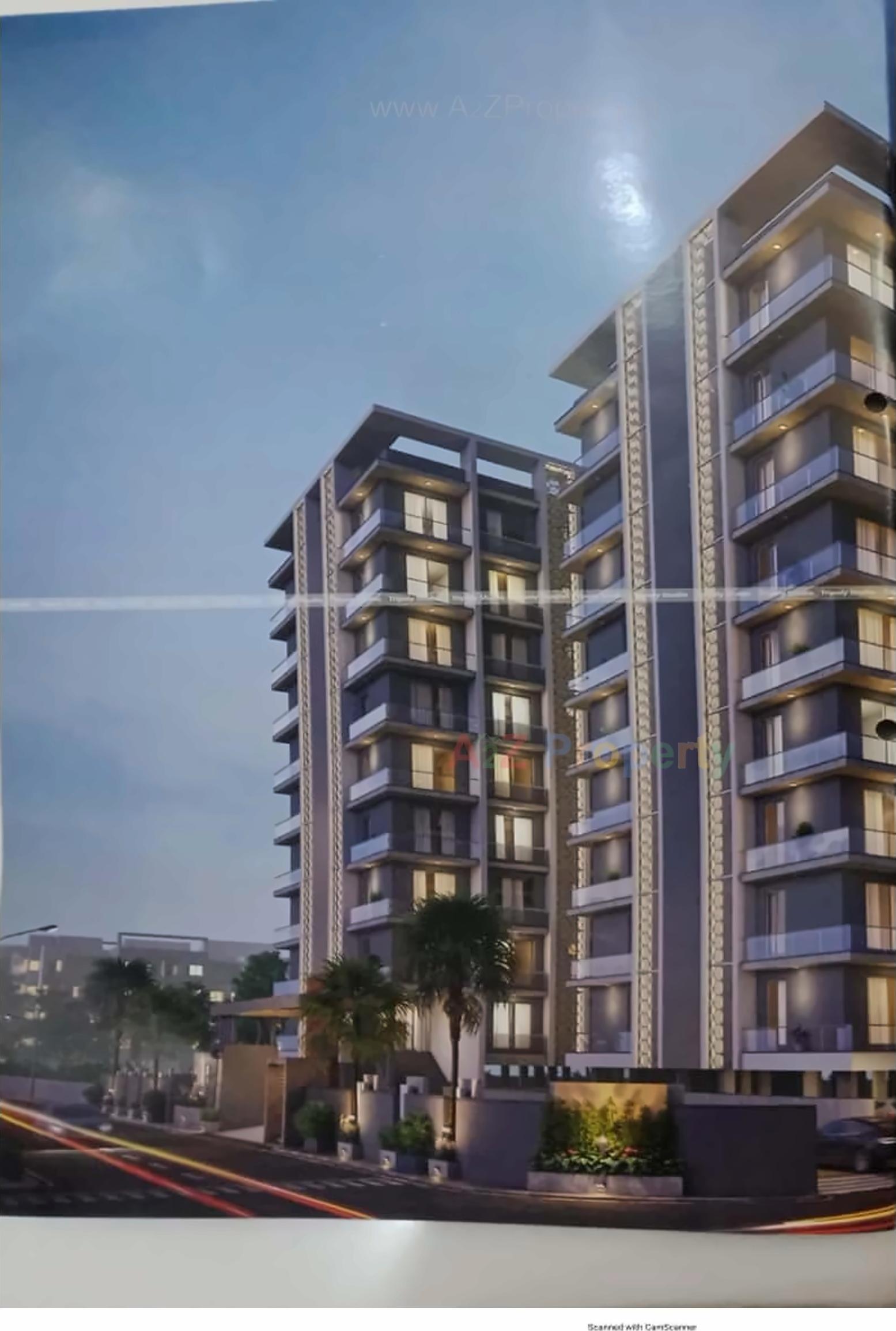 3D Elevation of real estate project Silicon Valley located at Nanamava, Rajkot, Gujarat