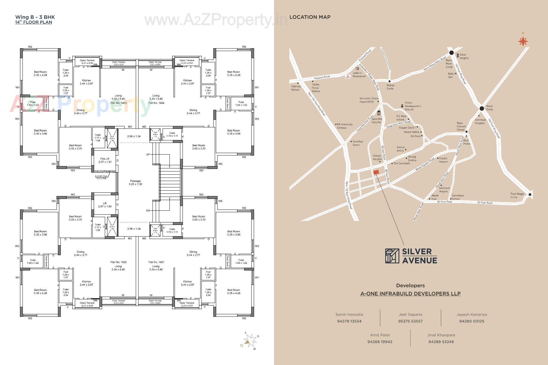  of real estate project Silver Avenue located at Mavdi, Rajkot, Gujarat