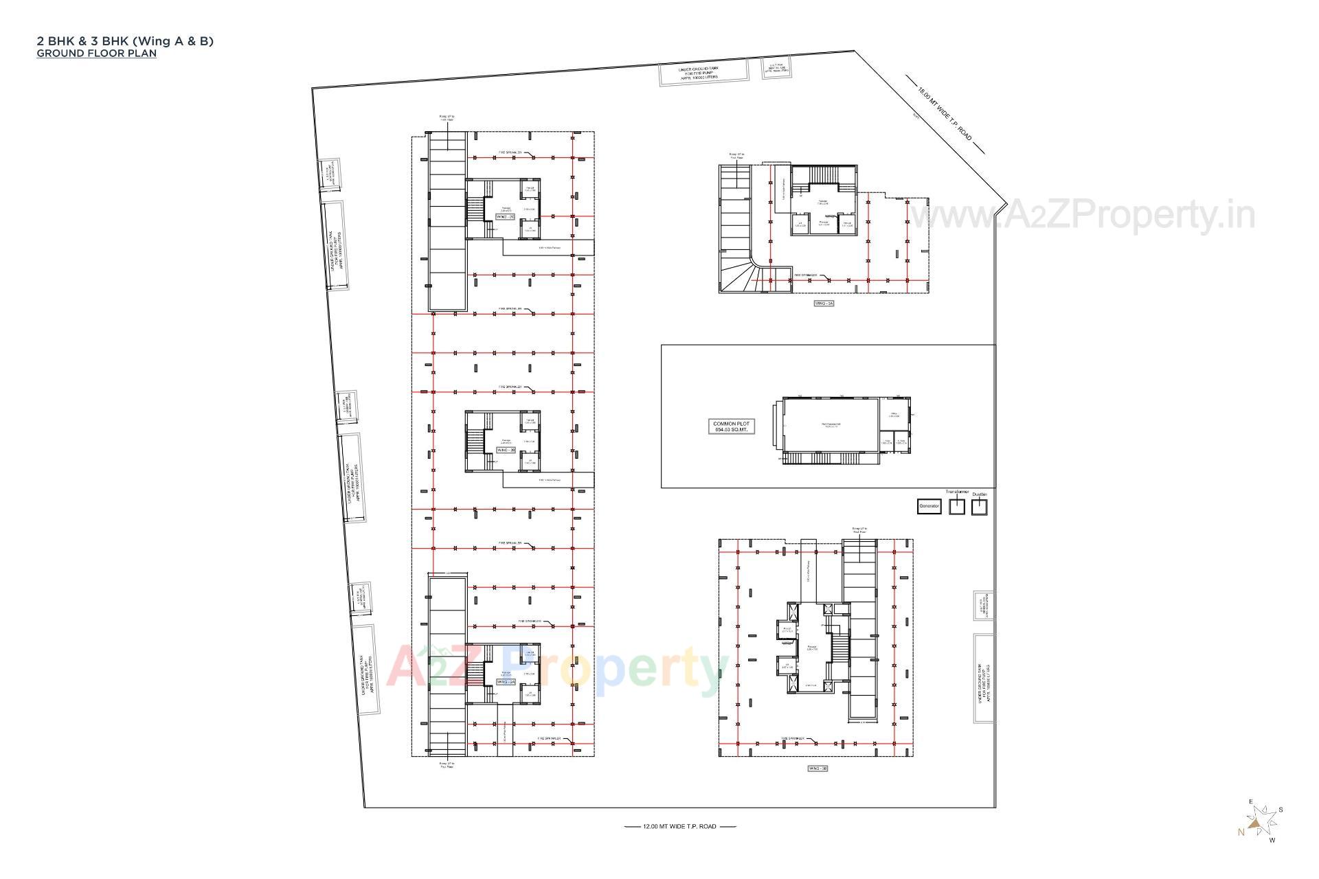 Layout of real estate project Silver Avenue located at Mavdi, Rajkot, Gujarat