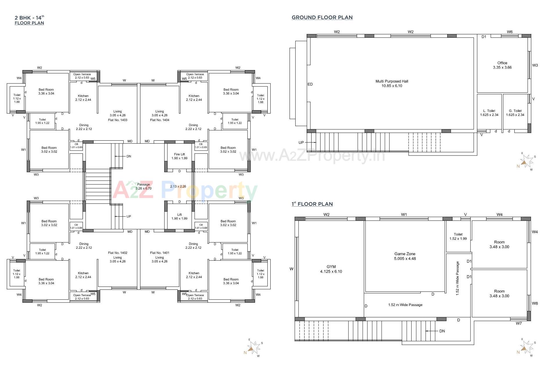 Layout of real estate project Silver Avenue located at Mavdi, Rajkot, Gujarat