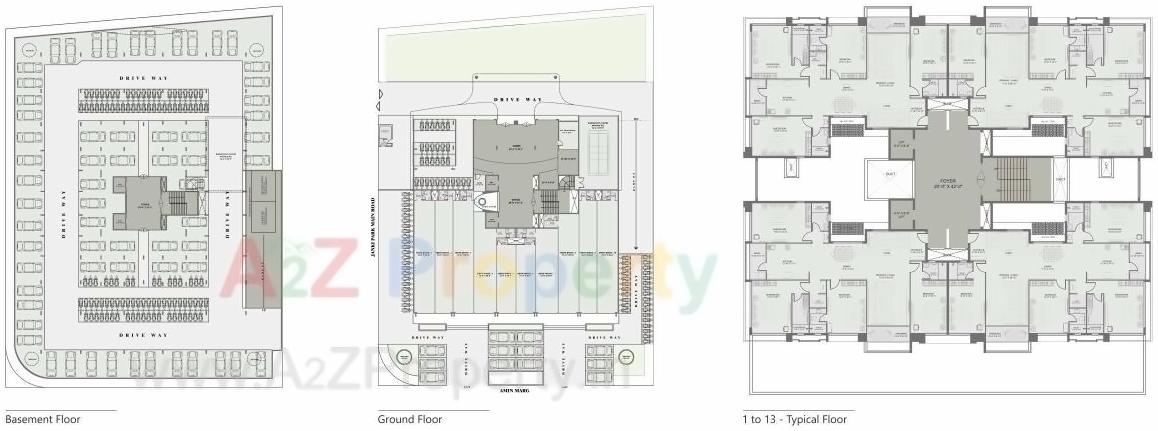 Layout of real estate project Silver Classic located at Nanamava, Rajkot, Gujarat