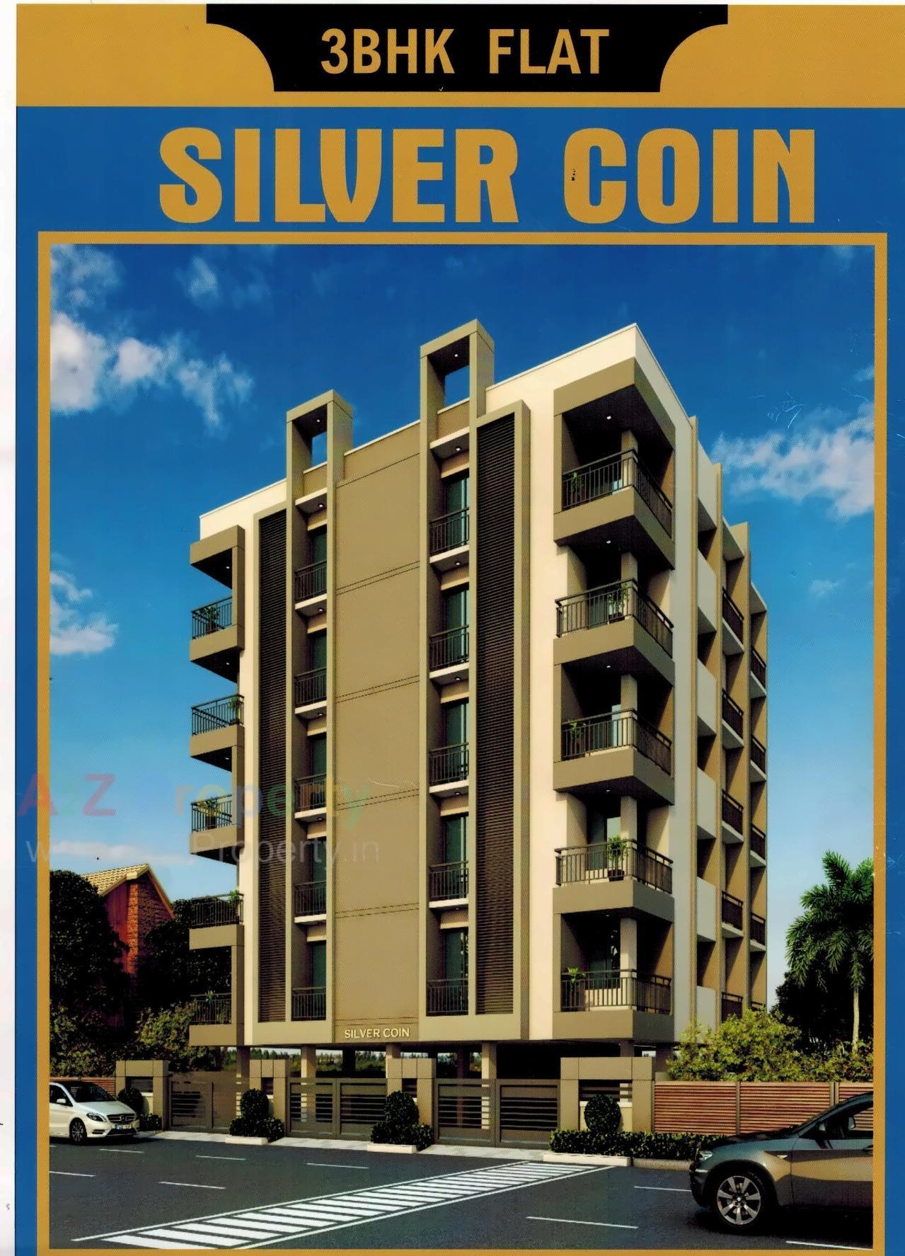 3D Elevation of real estate project Silver Coin located at Mavdi, Rajkot, Gujarat