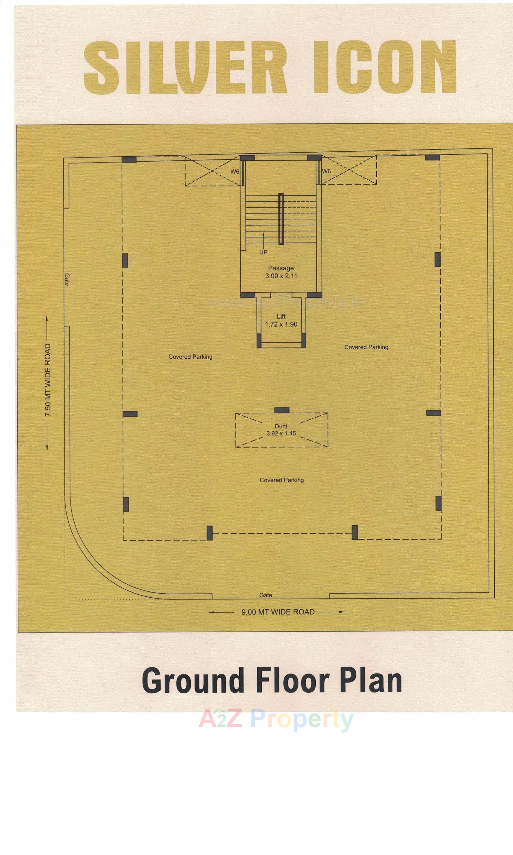 Layout of real estate project Silver Icon located at Rajkot, Rajkot, Gujarat