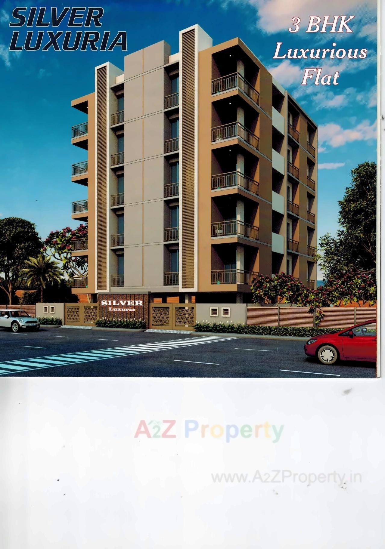 3D Elevation of real estate project Silver Luxuria located at Mavdi, Rajkot, Gujarat