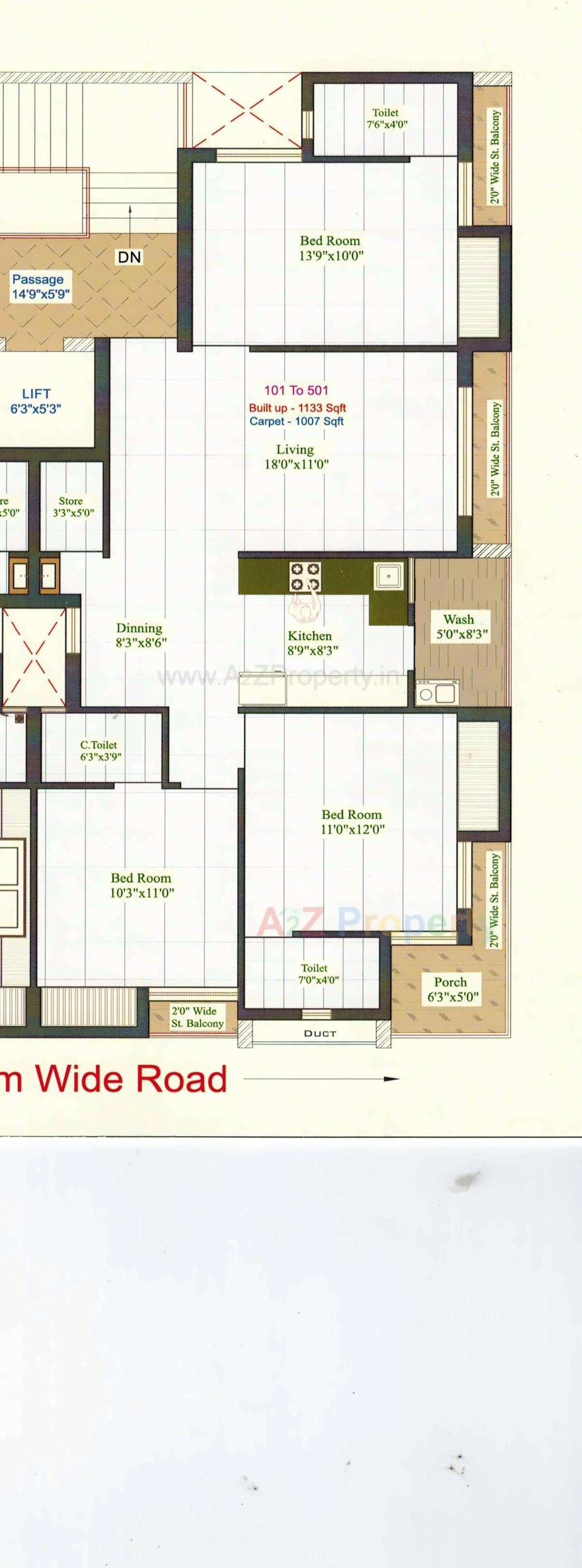 Layout of real estate project Silver Luxuria located at Mavdi, Rajkot, Gujarat