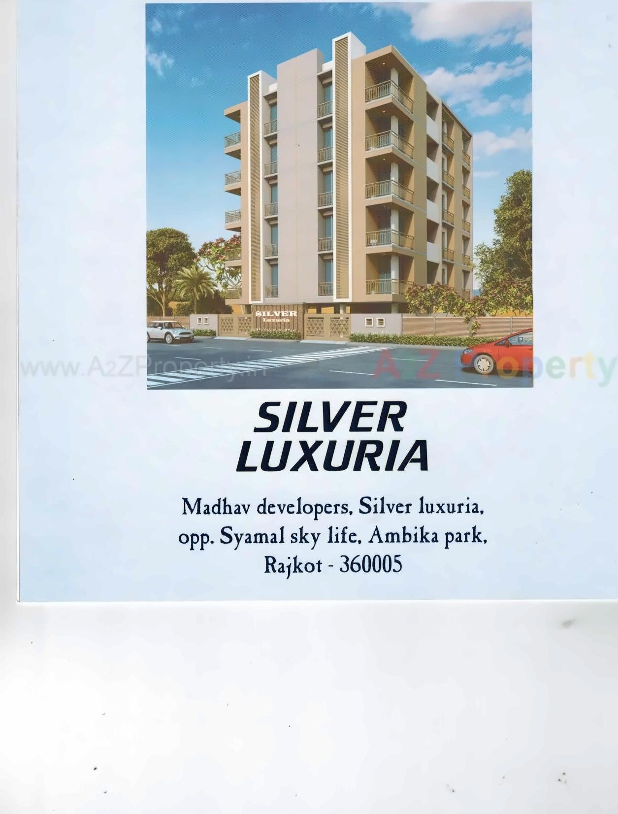 3D Elevation of real estate project Silver Luxuria located at Mavdi, Rajkot, Gujarat