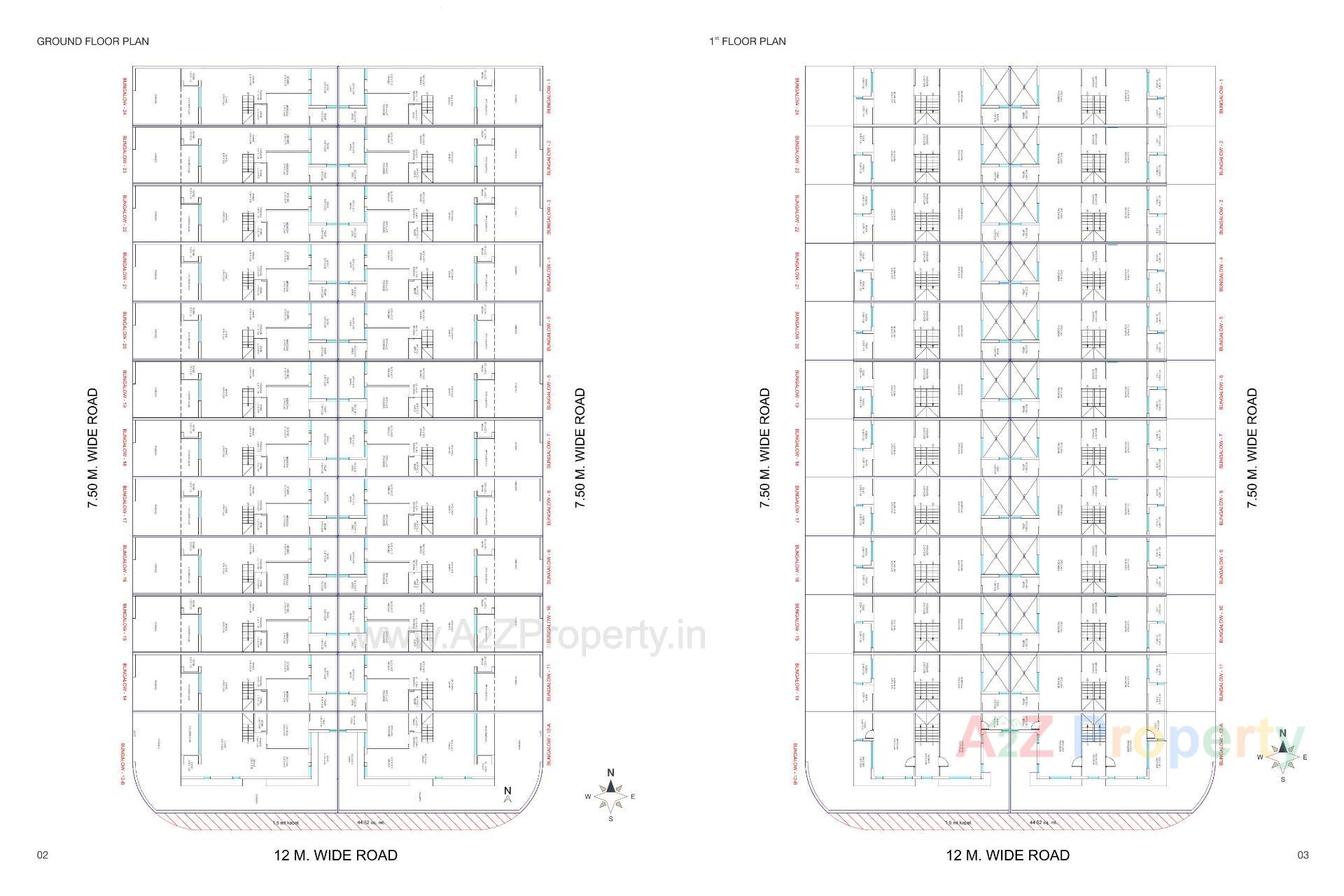 Layout of real estate project Silver Residency located at Ghanteswar, Rajkot, Gujarat