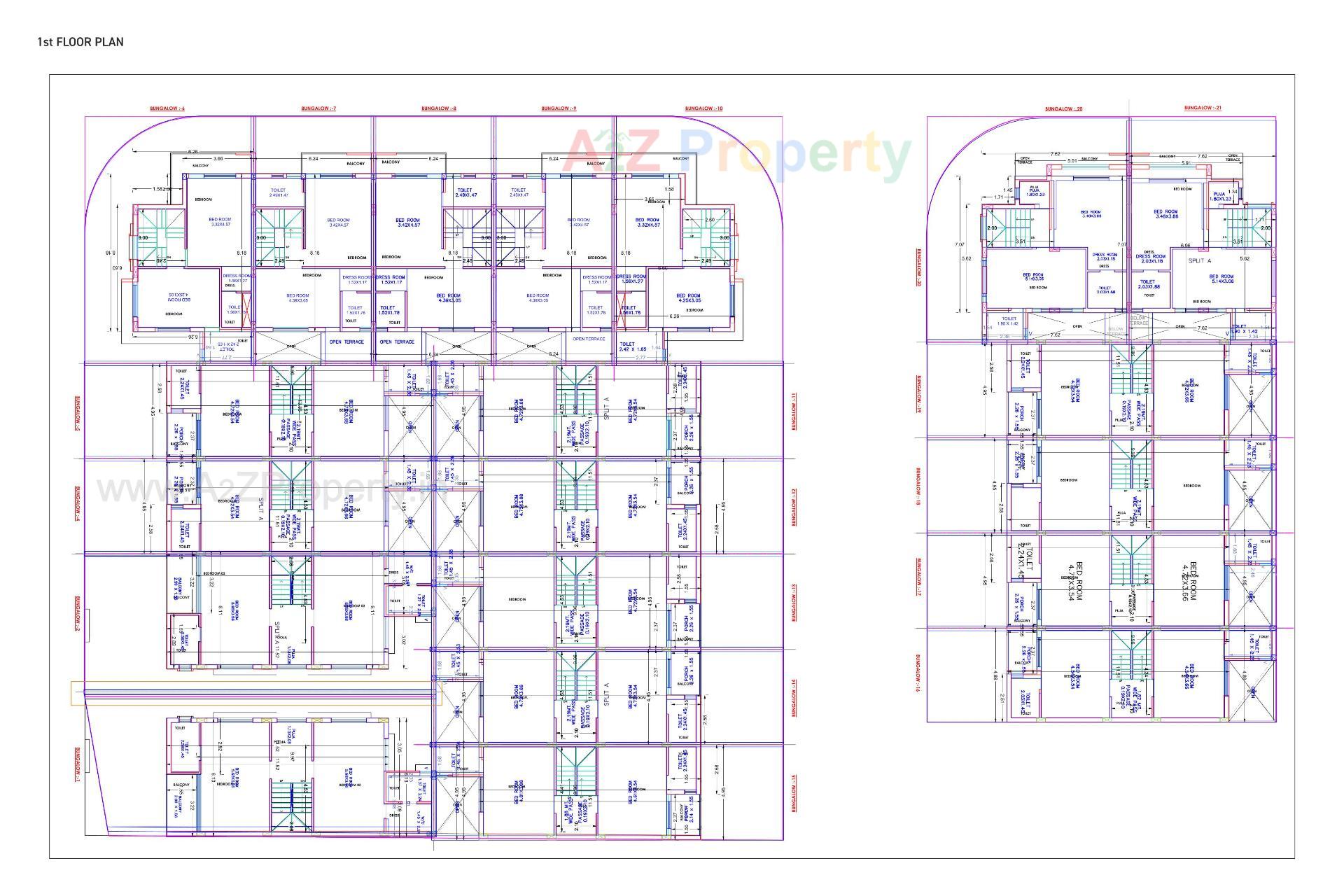 Layout of real estate project Silver Residency located at Ghanteshvar, Rajkot, Gujarat