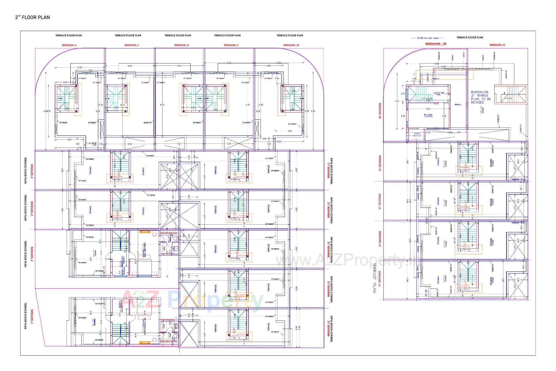 Layout of real estate project Silver Residency located at Ghanteshvar, Rajkot, Gujarat