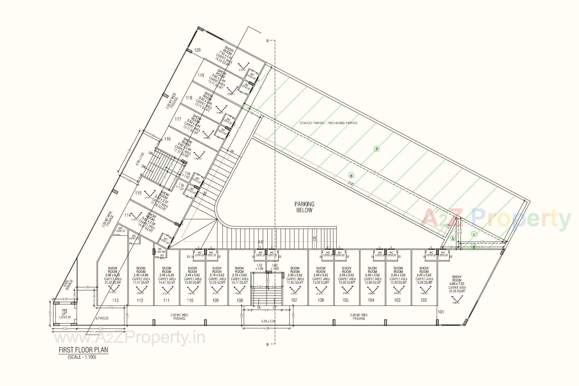 Layout of real estate project Silver Square located at Rajkot, Rajkot, Gujarat