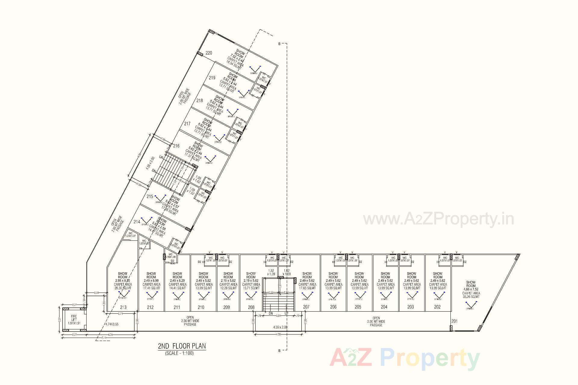 Layout of real estate project Silver Square located at Rajkot, Rajkot, Gujarat