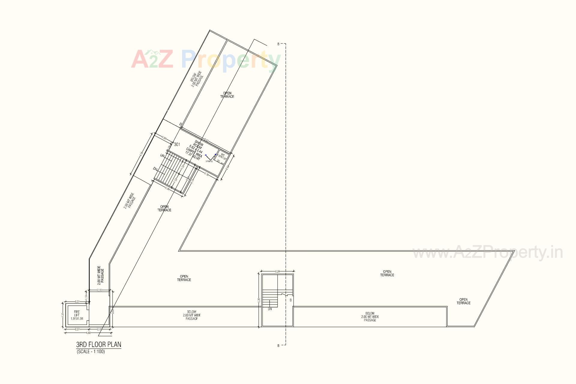 Layout of real estate project Silver Square located at Rajkot, Rajkot, Gujarat