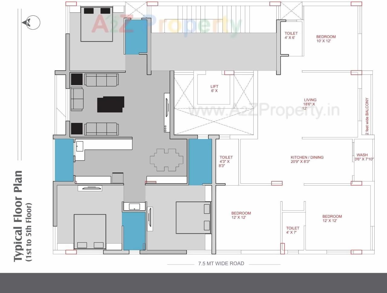 Layout of real estate project Silver Star located at Rajkot, Rajkot, Gujarat